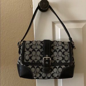 Coach Purse Black & Grey